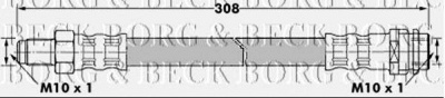 BORG & BECK bbh7324 -  Тормозной шланг